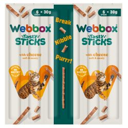 Webbox Cheese Cat Sticks 6 Pack – Case of 25