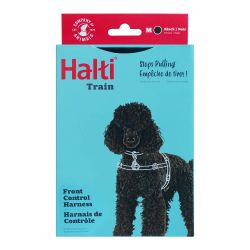 Halti Front Control Harness Black and Red - Medium