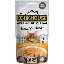 Cookhouse Cat Luxury Licks Chicken Puree, 90g