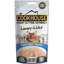 Cookhouse Cat Luxury Licks Tuna Puree, 90g