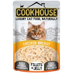 Cookhouse Cat Chicken Breast Fillets in Jelly, 70g x 18