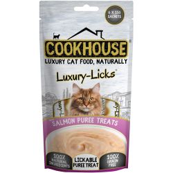 Cookhouse Cat Luxury Licks Salmon Puree, 90g