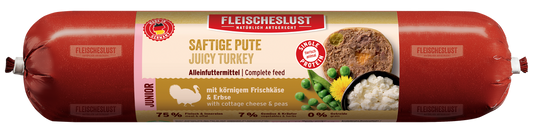 Fleischeslust Junior Juicy Turkey Wet Dog Food - 16 x 400g Case product image