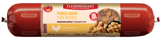 Fleischeslust Pure Chicken Sensitive Wet Dog Food - 16 x 400g Case product image