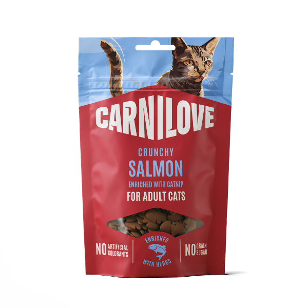 Carnilove Salmon with Catnip Crunchy Cat Treats (10x50g)