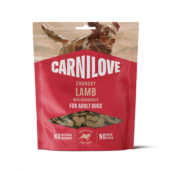Carnilove Lamb with Cranberries Crunchy Dog Treats 200g
