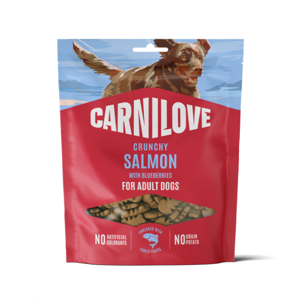 Carnilove Salmon with Blueberries Crunchy Dog Treats 200g