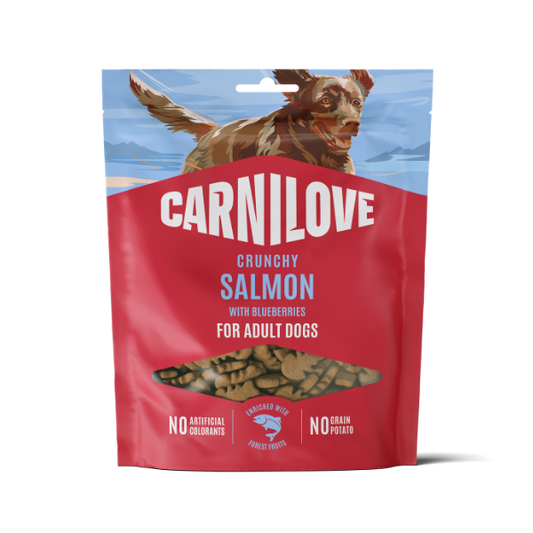 Carnilove Salmon with Blueberries Crunchy Dog Treats 200g