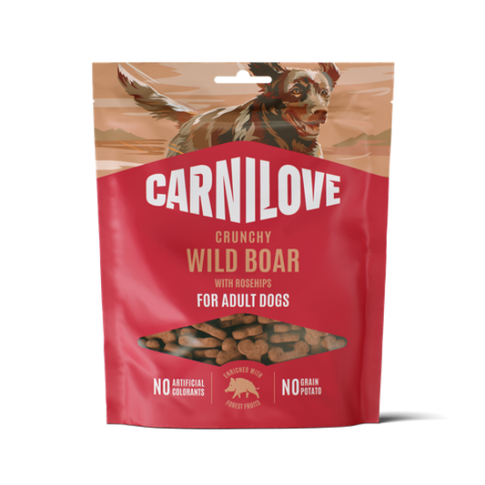 Carnilove Wild Boar with Rosehips Crunchy Dog Treats 200g