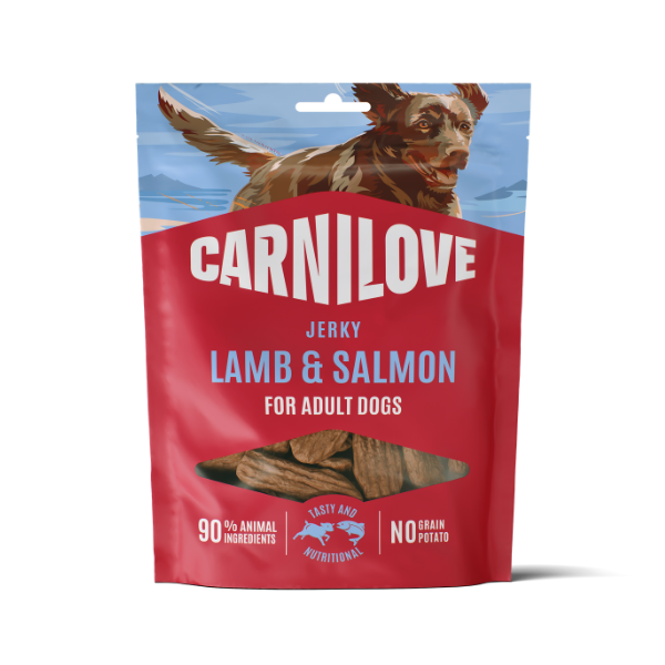 Carnilove Jerky Lamb & Salmon Fillet Jerky Dog Treats 100g
