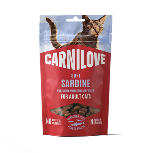 Carnilove Sardine with Strawberry Soft Cat Treats (12x50g)