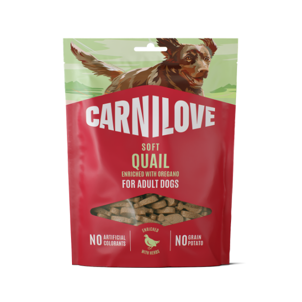 Carnilove Quail with Oregano Soft Dog Treats 200g