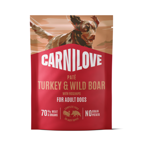 Carnilove Turkey & Wildboar with Rosehips Dog 300G - 300g