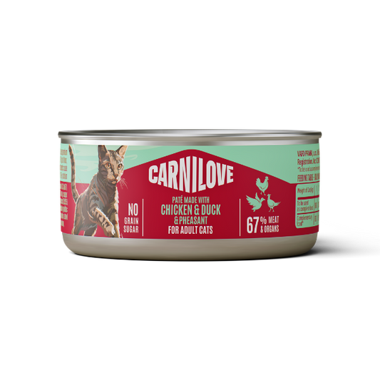 Carnilove Chicken, Duck & Pheasant Adult Cat 100g x 12 - 12x100g