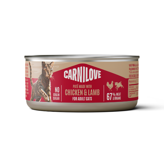 Carnilove Chicken & Lamb Adult Cat 100g x 12 - 12x100g