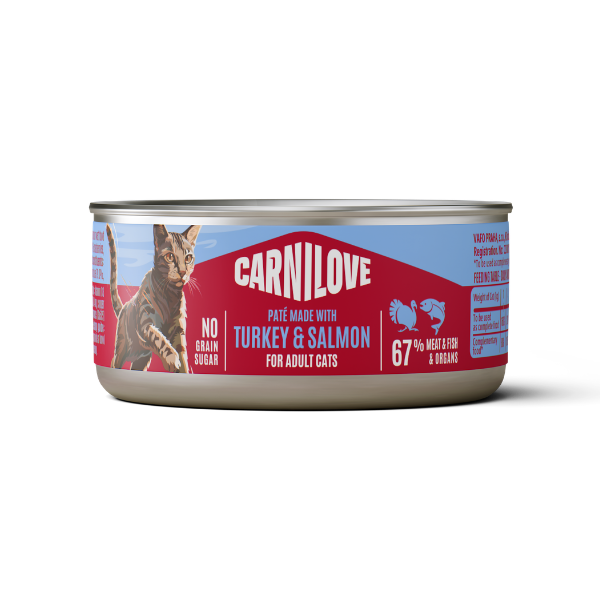 Carnilove Turkey & Salmon Adult Cat 100g x 12 - 12x100g