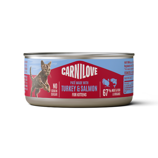 Carnilove Turkey & Salmon Kitten 100g x 12 - 12x100g