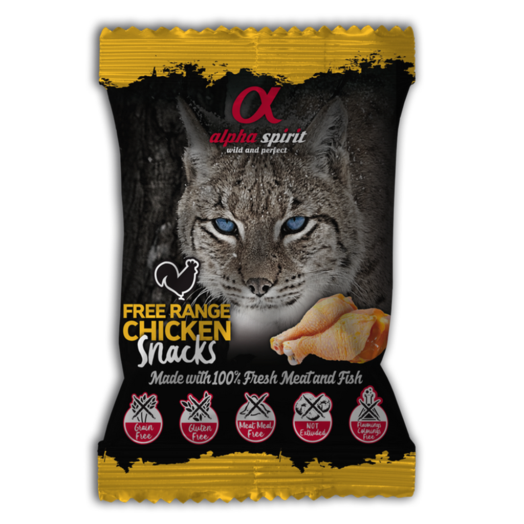 Alpha Spirit Free Range Chicken Cat Treats (24 x 50g) - North East Pet Shop