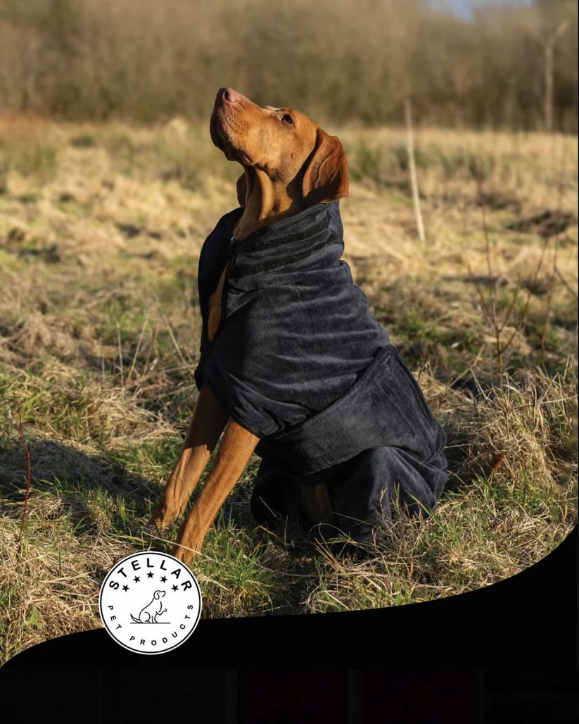 Stellar Luxury Drying Robes for Dogs - MD 43cm / Chive