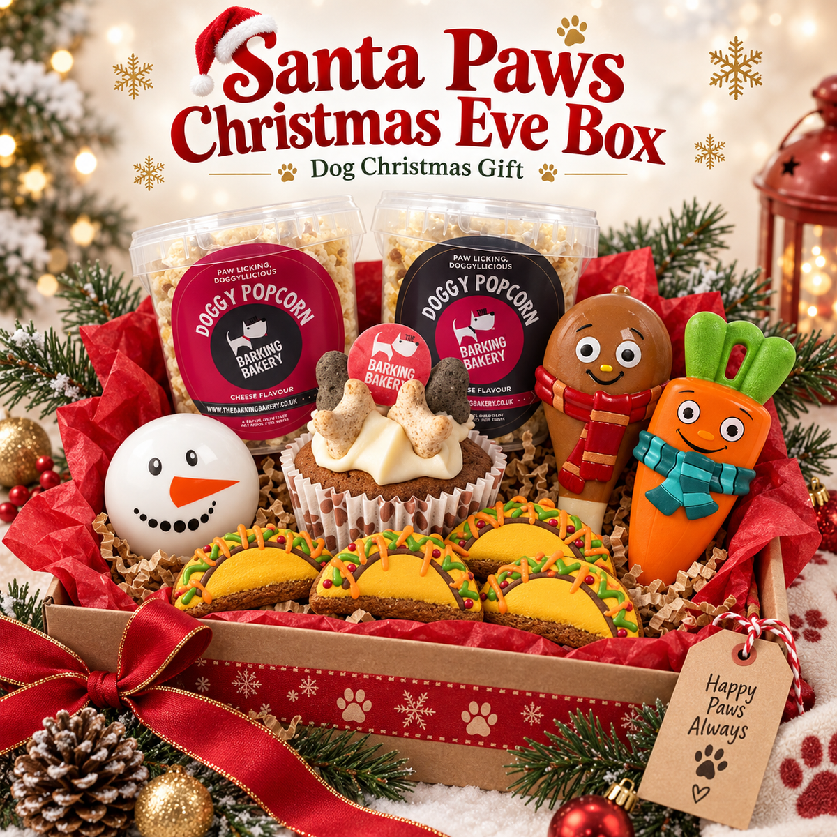 Santa Paws Christmas Eve Box for dogs