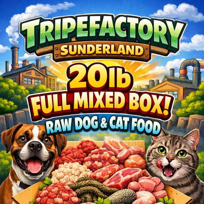 Tripefactory Sunderland - 20lb Full Mixed Box - Raw Dog & Cat Food - Chicken