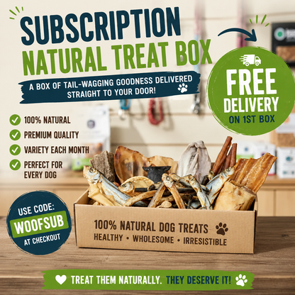 Subscription Natural Treat Box | 100% Natural Dog Treats - £10