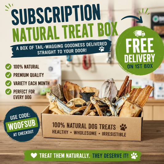 Subscription Natural Treat Box | 100% Natural Dog Treats - £10