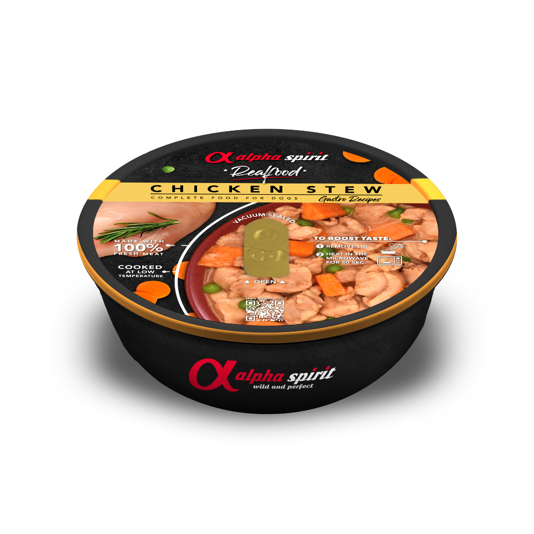 Alpha Spirit Realfood Complete Chicken Stew for Dogs (280g) - North East Pet Shop