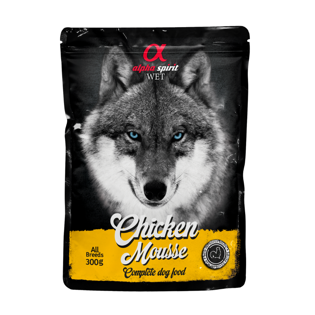 Alpha Spirit Chicken Pate Complete Dog Food (12 x 300g)
