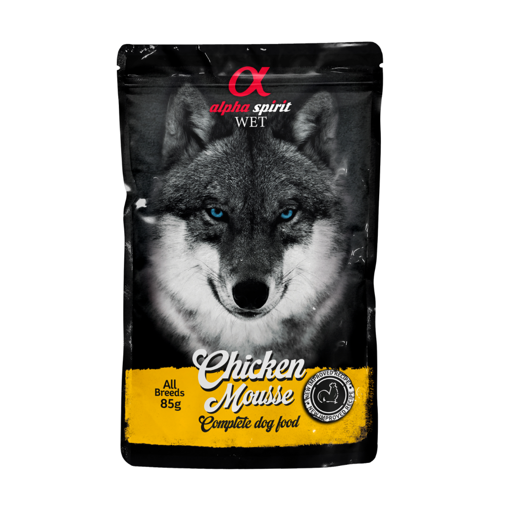 Alpha Spirit Chicken Pate Complete Dog Food (24 x 85g)