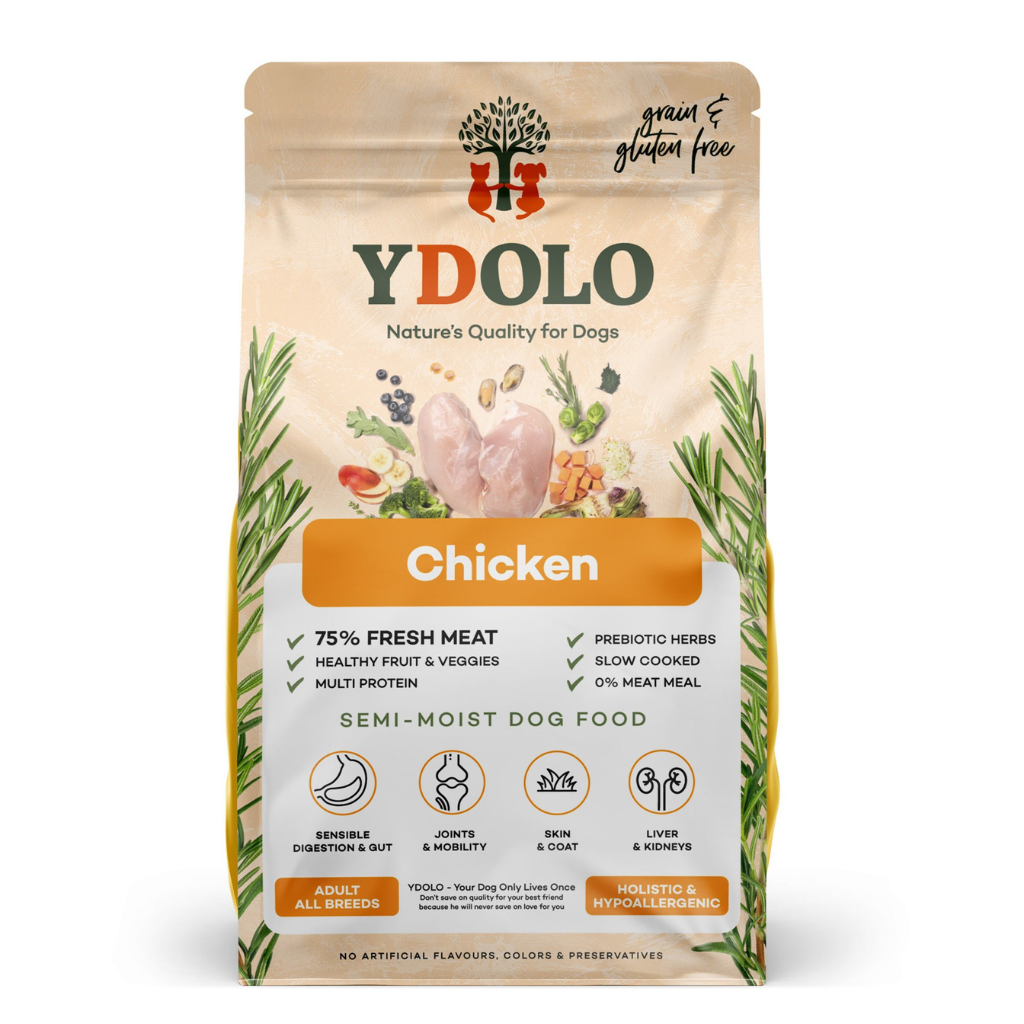 YDOLO Chicken Complete Dog Food - Healthy and Pure (10kg) - North East Pet Shop