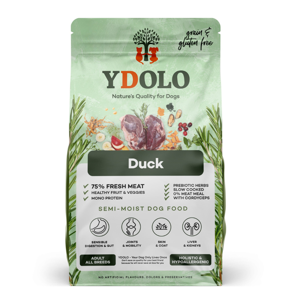 YDOLO Duck Complete Dog Food - Healthy and Pure (10kg) - North East Pet Shop