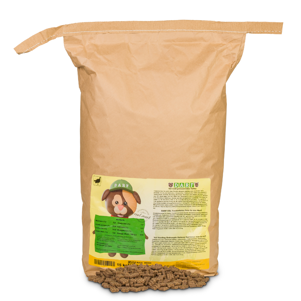 Darf Complete Dry Dog Food - Turkey (14kg) - North East Pet Shop
