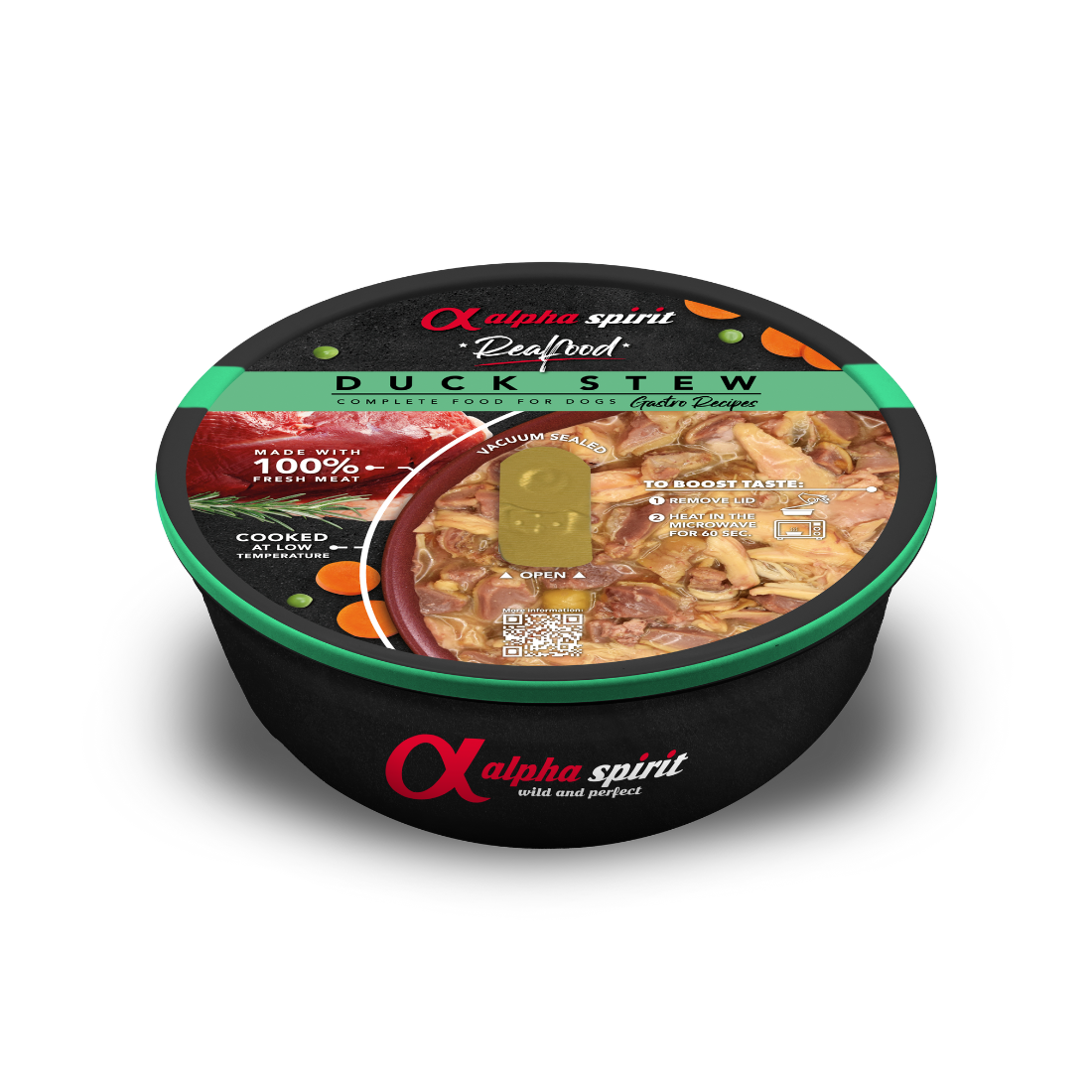 Alpha Spirit Realfood Complete Duck Stew for Dogs (280g) - North East Pet Shop