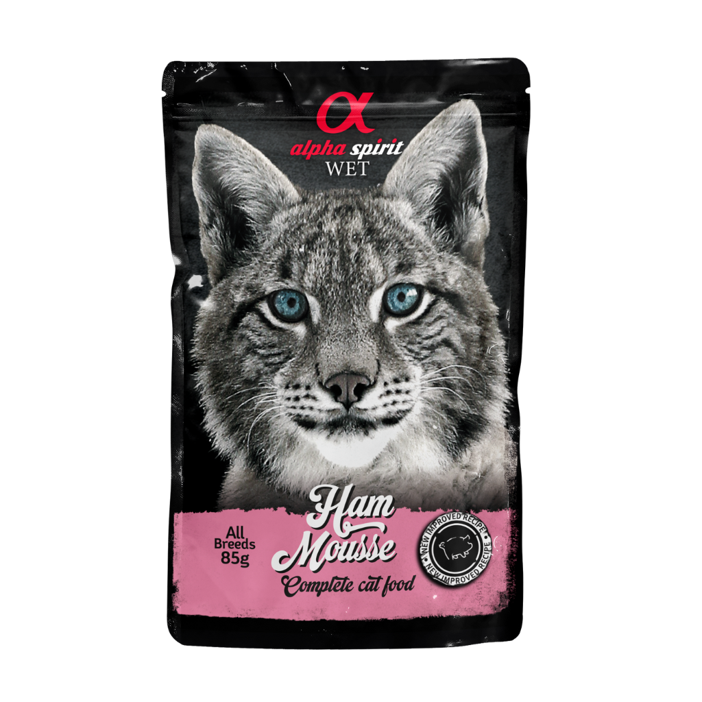 Alpha Spirit Ham Mousse Complete Cat Food (24 x 85g)