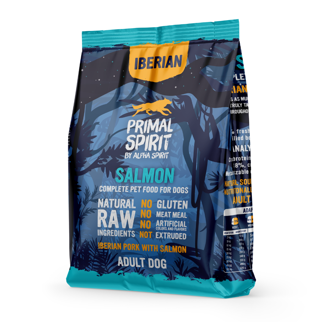 Primal Spirit Iberian Salmon Complete Dry Dog Food (1kg) - North East Pet Shop