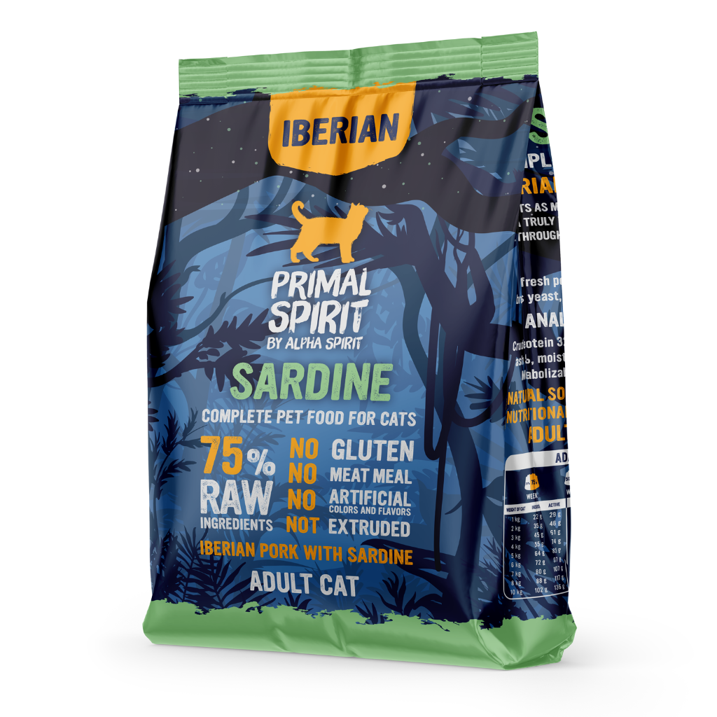 Primal Spirit Iberian Sardine Complete Dry Cat Food (1kg) - North East Pet Shop