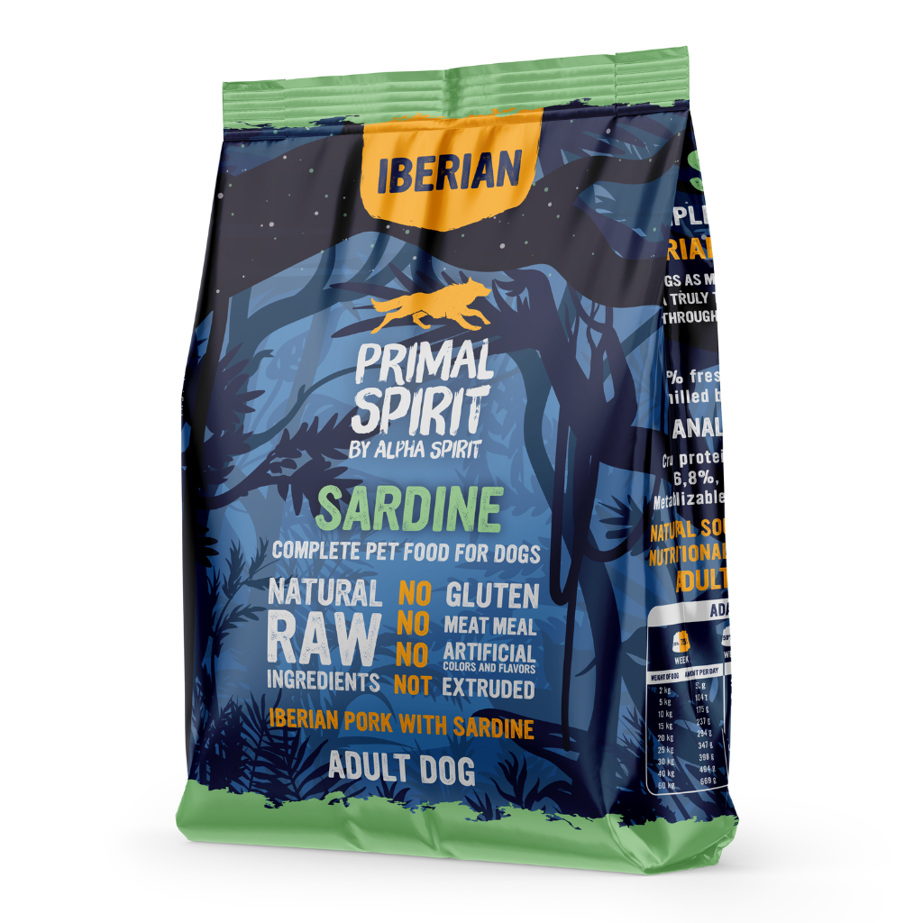 Primal Spirit Iberian Sardine Complete Dry Dog Food (1kg) - North East Pet Shop