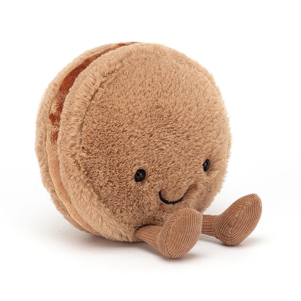 Jellycat Amuseables Chocolate Macaron – 10cm