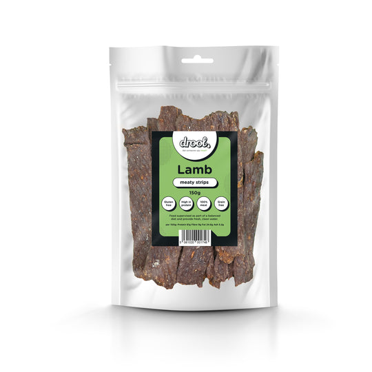Drool Meaty Strips - Lamb 150g