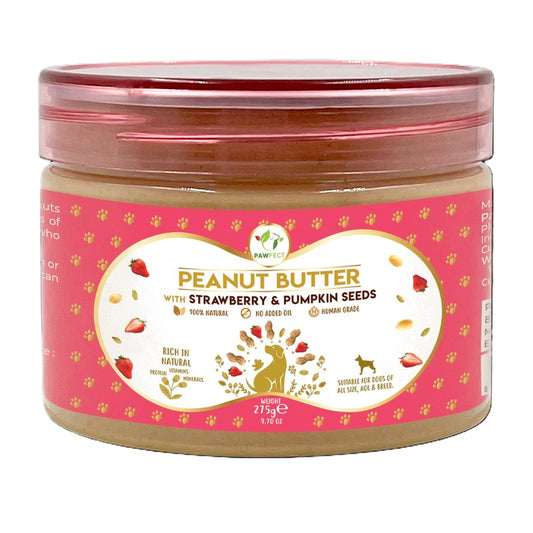 Pawfect Peanut Butter with Strawberry & Pumpkin Seeds 275g