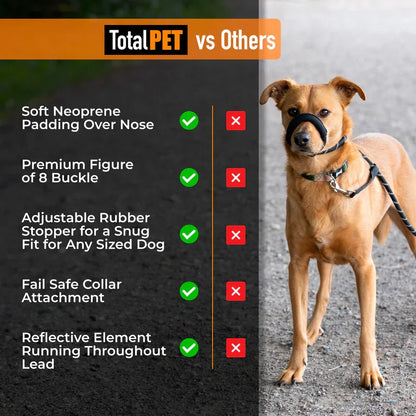Total Pet Figure 8 Rope Medium/Large Dog Lead Black - RSP £19.99