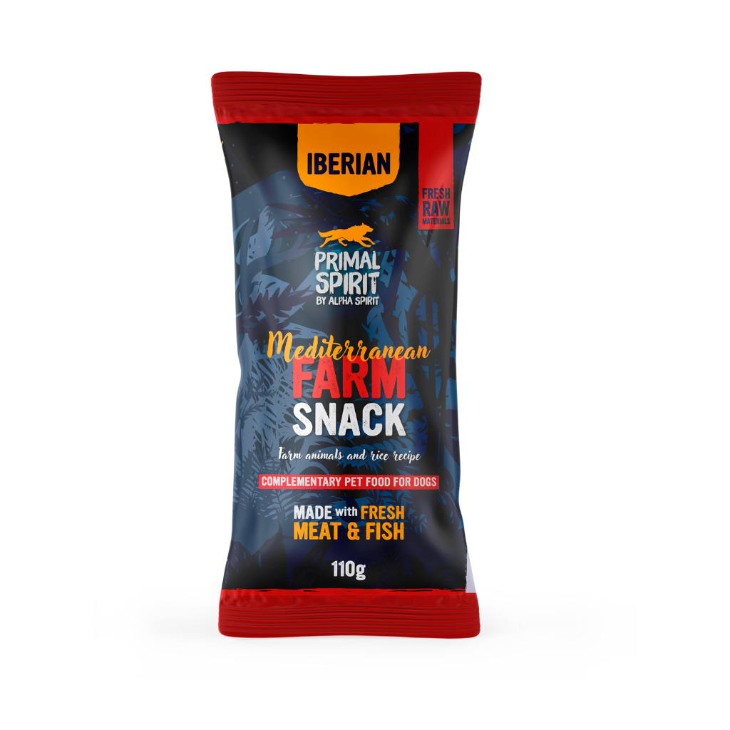 Primal Spirit Iberian Mediterranean Farm Dog Treats (110g) - North East Pet Shop