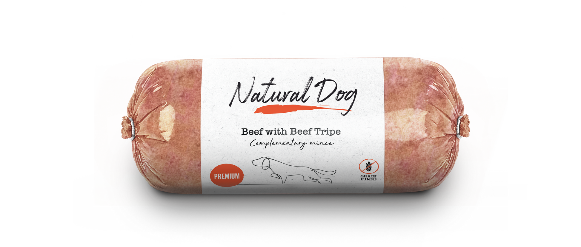 Natural Dog Beef with Beef Tripe & Vegetables Chubs - Tray of 10 x 500g (5kg)