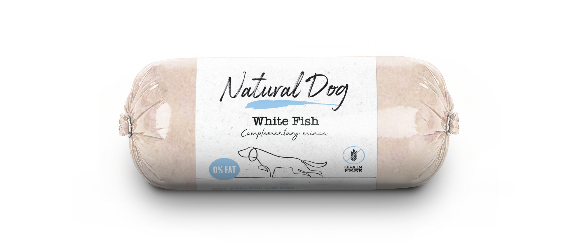 Natural Dog White Fish Mince Chubs - Tray of 10 x 500g (5kg)