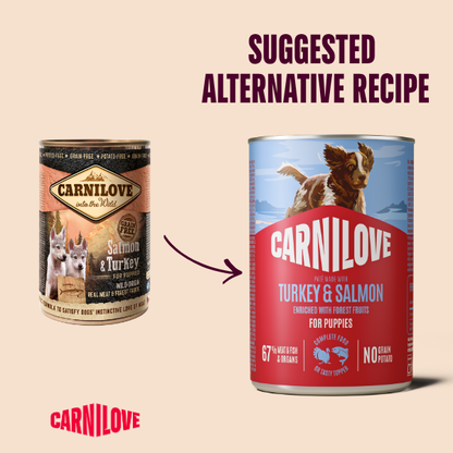Carnilove Turkey & Salmon Puppy 400g - 6x400g