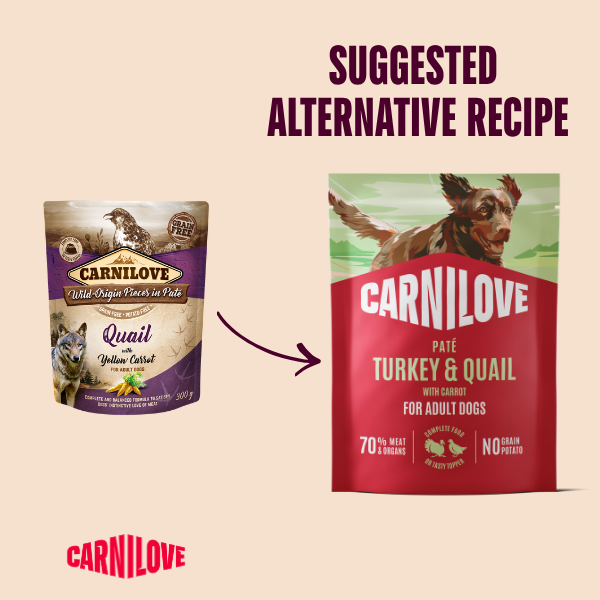 Carnilove Turkey & Quail with Carrot Dog 300g