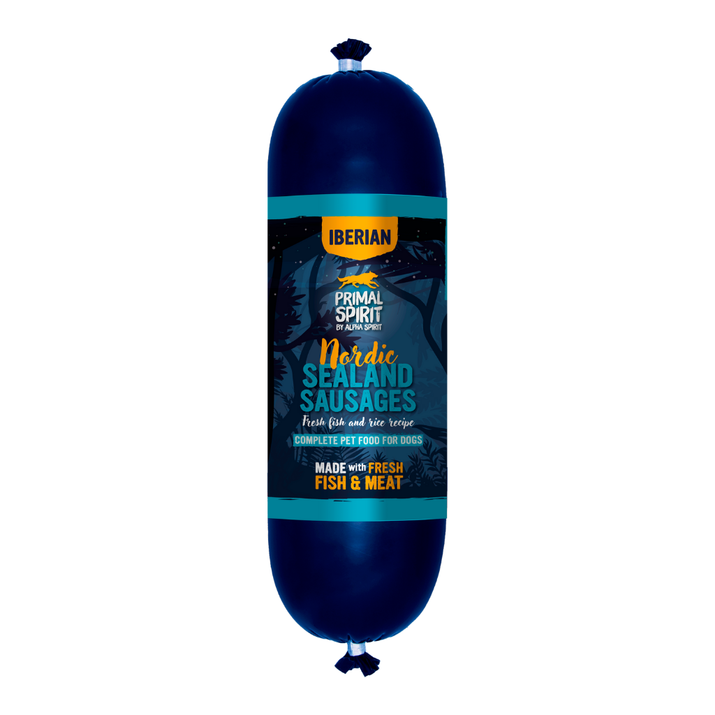 Primal Spirit Iberian Nordic Sealand Complete Wet Sausage for Adult Dogs (1kg) - North East Pet Shop