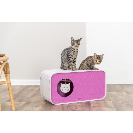 Trixie Cat Cave Merle made of felt