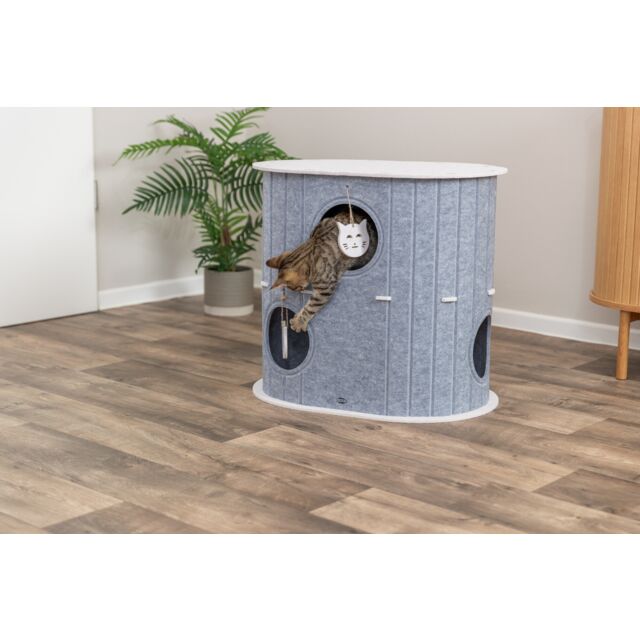 Trixie Two-storey cat cave Mara made of felt